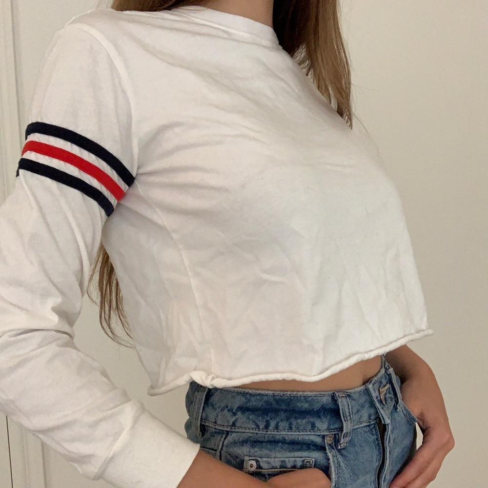 White Cropped Tee - Picture 2 of 2